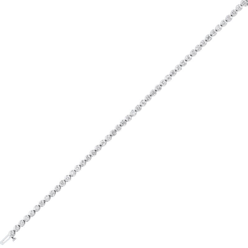 diamond tennis bracelet in 14k white gold (3 ctw)