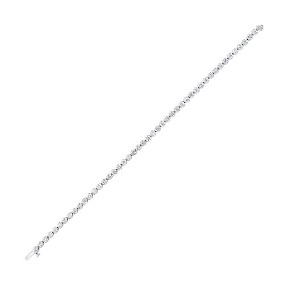 diamond tennis bracelet in 14k white gold (3 ctw)