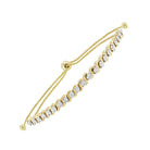 prong set bolo diamond bracelet in 10k yellow gold (1/2 ct. tw.)