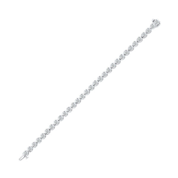 diamond tennis bracelet in 14k white gold (10 ctw)