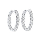 prong set diamond hoop earrings in 14k white gold (7 ct. tw.) si3 - g/h