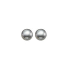 grey freshwater pearl stud earrings in sterling silver (4.5mm)