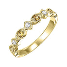 10k yellow gold stackable prong citrine band (1/20 ct. tw.)