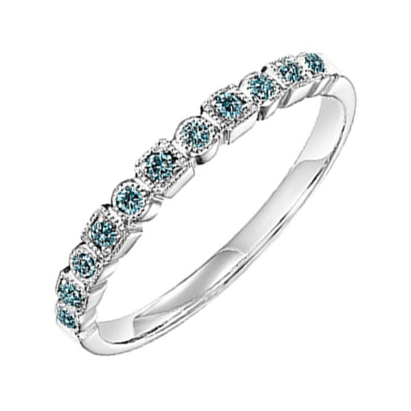 10k white gold stackable prong colored diamond band (1/10 ct. tw.)