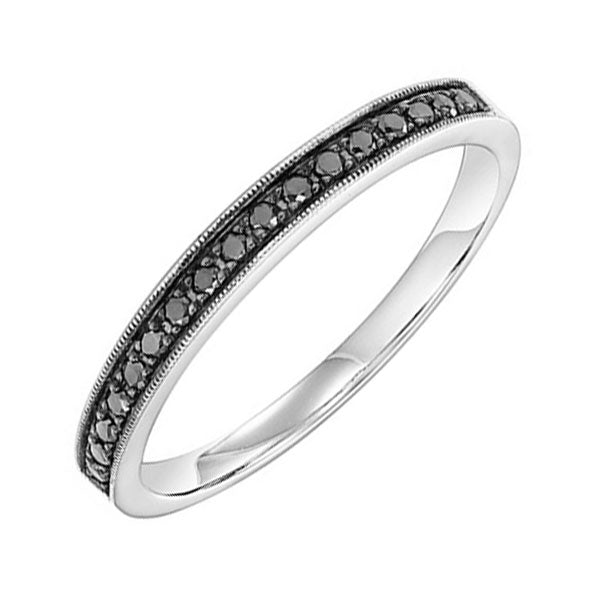 14k white gold stackable prong colored diamond band (1/8 ct. tw.)