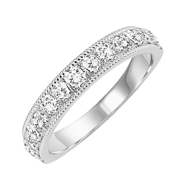 14k white gold overtures micro prong diamond ring (1 ct. tw.)