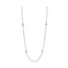 diamond station necklace in 14k white gold (1 1/2ctw)