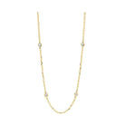 diamond station necklace in 14k yellow gold (1 1/2 ctw)