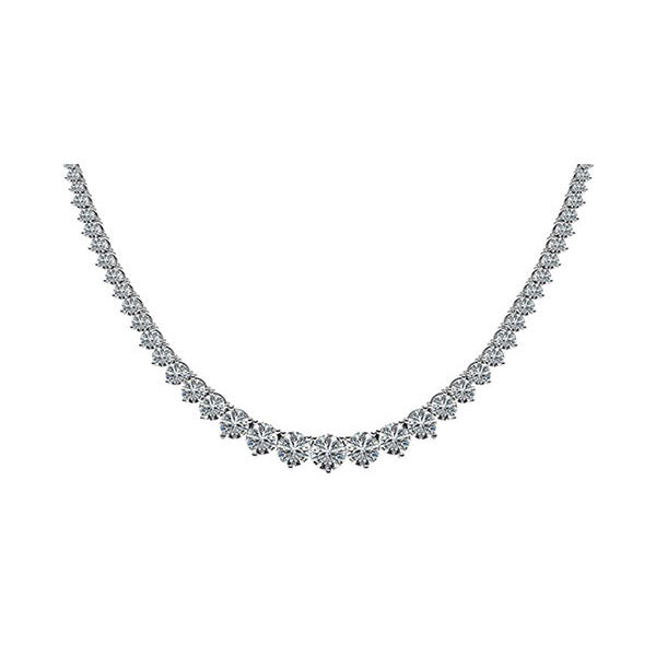 riviera diamond necklace in 14k white gold (10 ct. tw.)