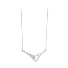 interlocking bar diamond pendant in 14k white gold (1/2 ct. tw.)