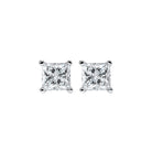 princess cut diamond studs in 14k white gold (1/4 ct. tw.) i1/i2 - g/h