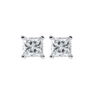 princess cut diamond studs in 14k white gold (3/8 ct. tw.) i1 - g/h