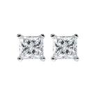 princess cut diamond studs in 14k white gold (1 ct. tw.) i1/i2 - g/h