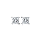 princess cut diamond studs in 14k white gold (3/8 ct. tw.) si2 - g/h