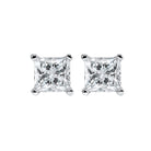 princess cut diamond studs in 14k white gold (1 1/4 ct. tw.) si2 - g/h