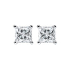 princess cut diamond studs in 14k white gold (2 ct. tw.) si2 - g/h