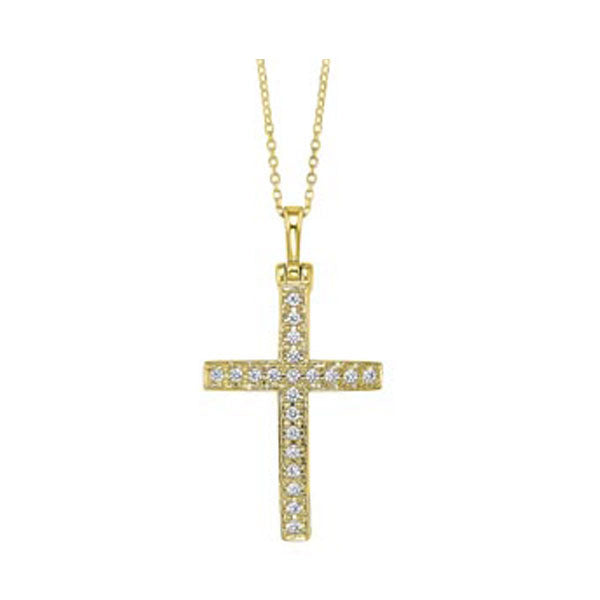 14k diamond pendant 1/7ctw