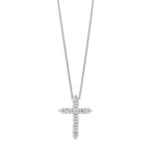 diamond cross pendant in 10k white gold (1/10 ct. tw.)