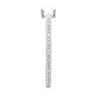 diamond modern linear pendant necklace in white gold (1/20ctw)