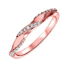 stackable twisting diamond band in 10k rose gold (1/8 ct. tw.)