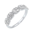 five station square diamond ring in 14k white gold (3/4 ct. tw)