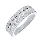 triple row diamond stackable band in 14k white gold (1 1/2ctw)