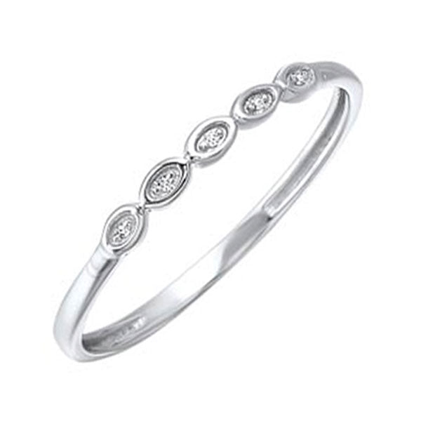 diamond mini stackable ring in white gold (0.01ctw)