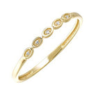 diamond mini stackable ring in yellow gold (0.01ctw)