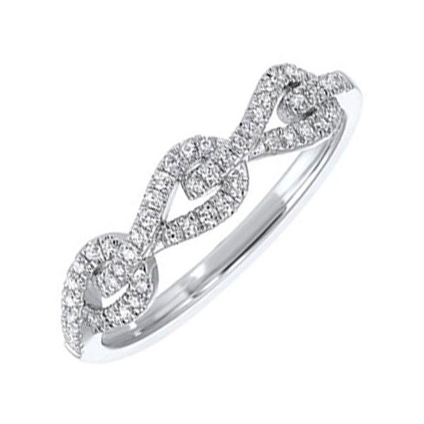 diamond triple teardrop white gold stackable wedding ring (1/6 ctw)