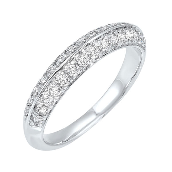 multi-row diamond ring in 14k white gold (1/2 ct. tw.)