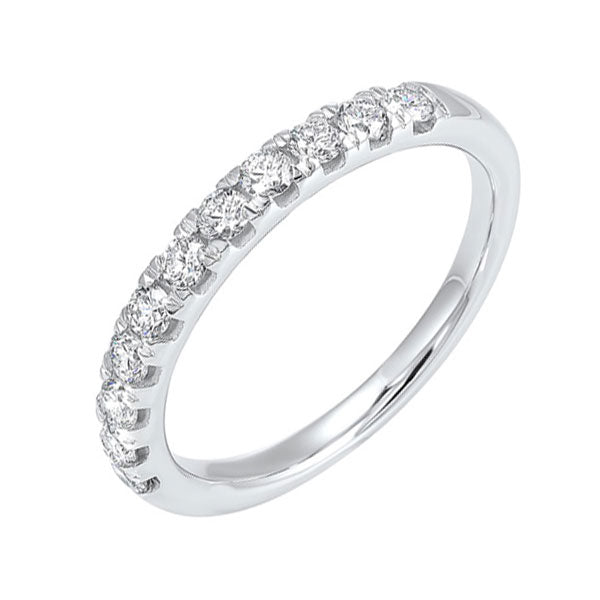micro prong diamond band in 14k white gold (1/2 ct. tw.)