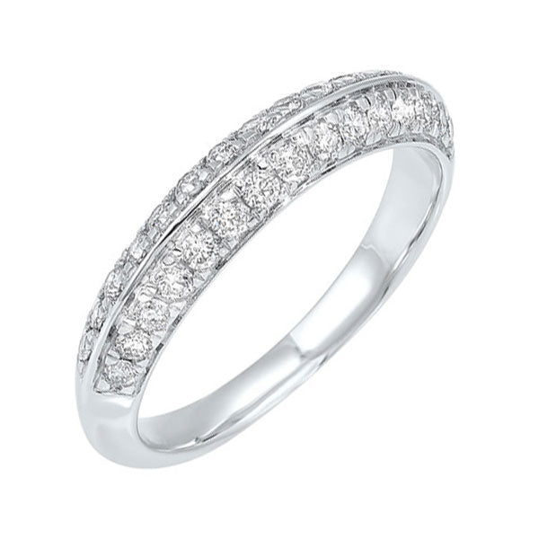 multi-row diamond ring in 14k white gold (1/10 ct. tw.)