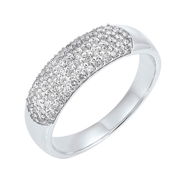 1/2 Ct. T.W. Diamond Band in 14K White Gold