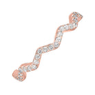 10k rose gold stackable prong diamond band (1/5 ct. tw.)