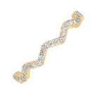 10k yellow gold stackable prong diamond band (1/5 ct. tw.)