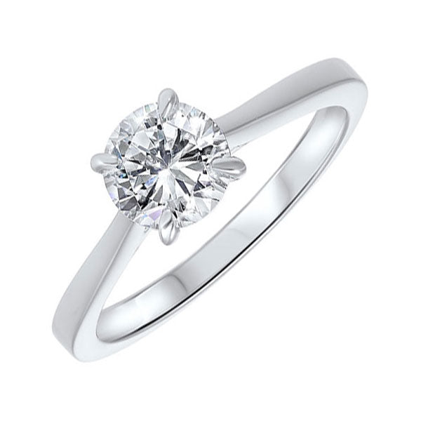 classic solitaire diamond engagement ring in 14k white gold (1 ct. tw.)