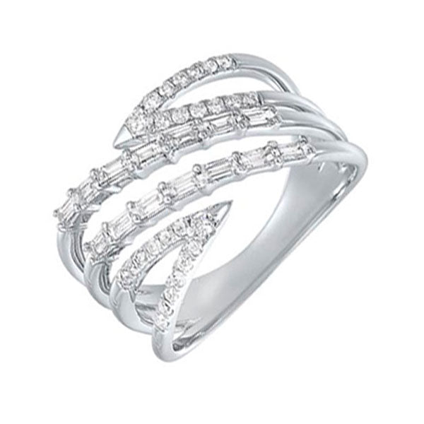 diamond bypass waterfall band in 14k white gold (1/2 ctw)