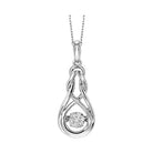 diamond rol rhythm of love anniversary pendant in sterling silver