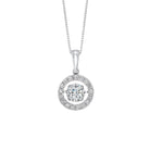 14kw rol halo prong diamond pendant 1/2ct, rg10057-4wd