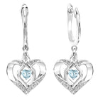 sterling silver rol prong aquamarine earrings 3/500ct