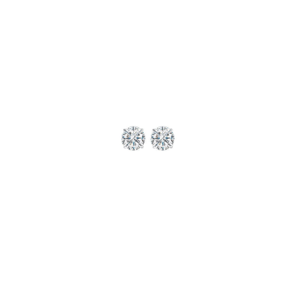diamond stud earrings in 14k white gold (1/20 ct. tw.) i1 - g/h