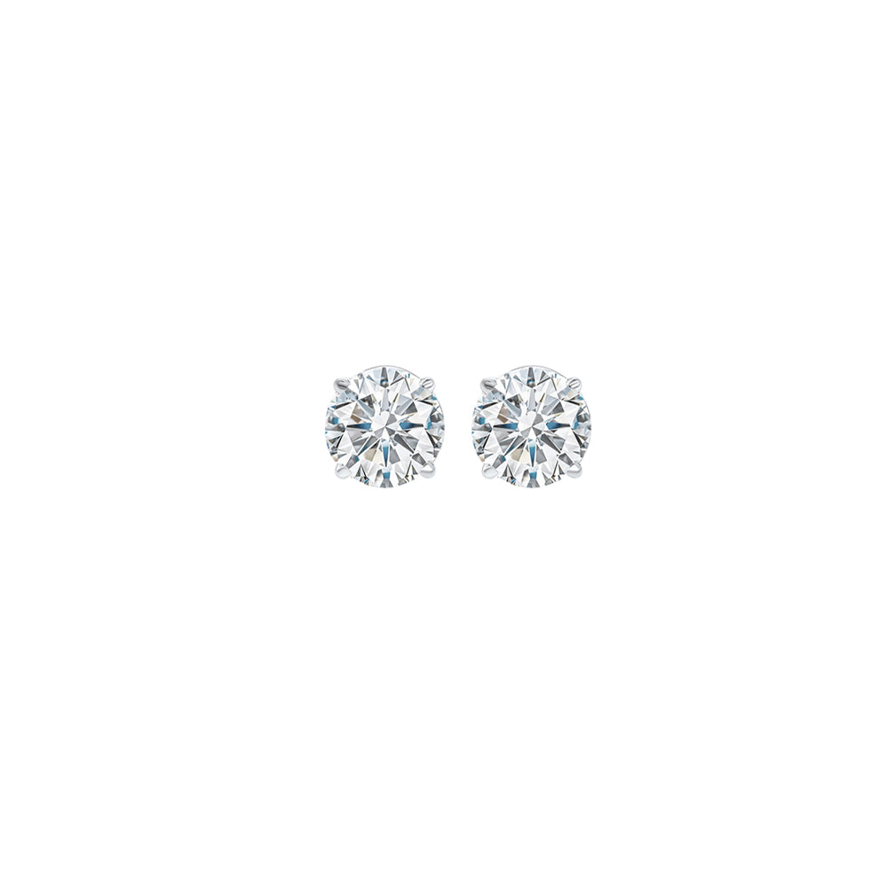 diamond stud earrings in 14k white gold (1/5 ct. tw.) i1 - g/h