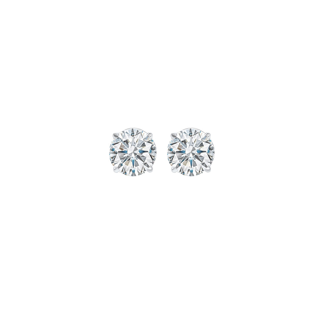 diamond stud earrings in 14k white gold (1/4 ct. tw.) i1 - g/h