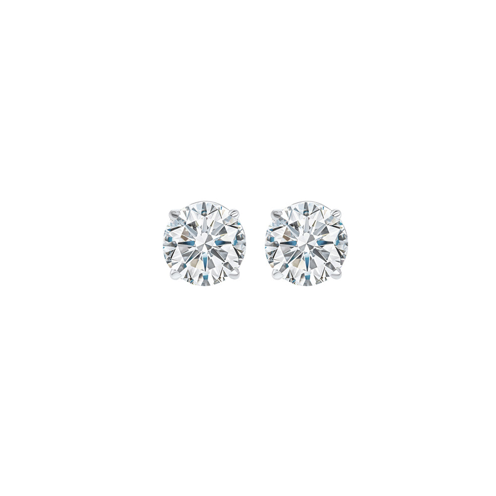 diamond stud earrings in 14k white gold (1/3 ct. tw.) i1 - g/h