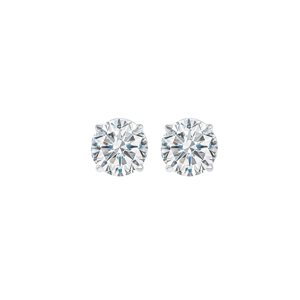 diamond stud earrings in 14k white gold (3/8 ct. tw.) i1/i2 - j/k