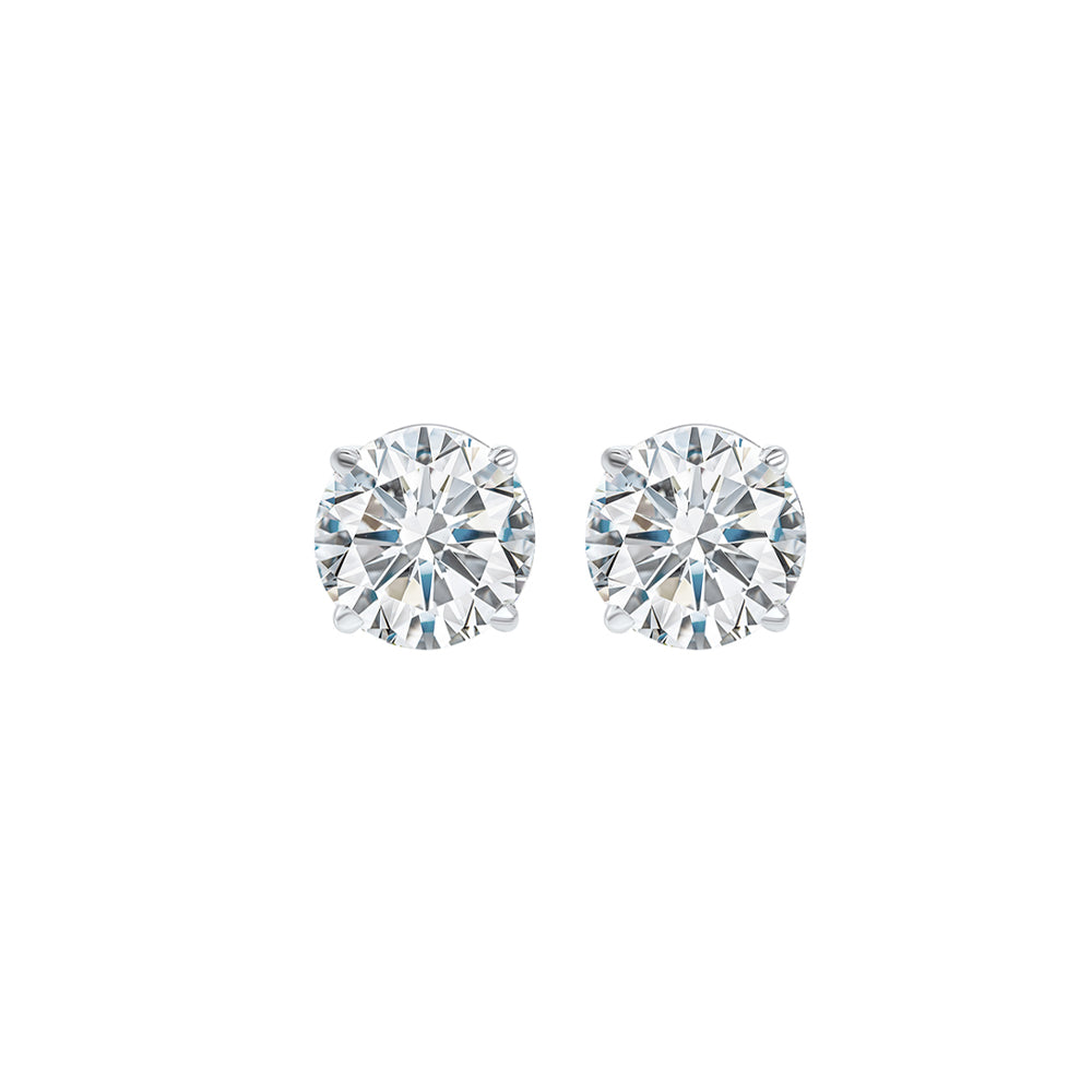 diamond stud earrings in 14k white gold (1/2 ct. tw.) i1 - g/h