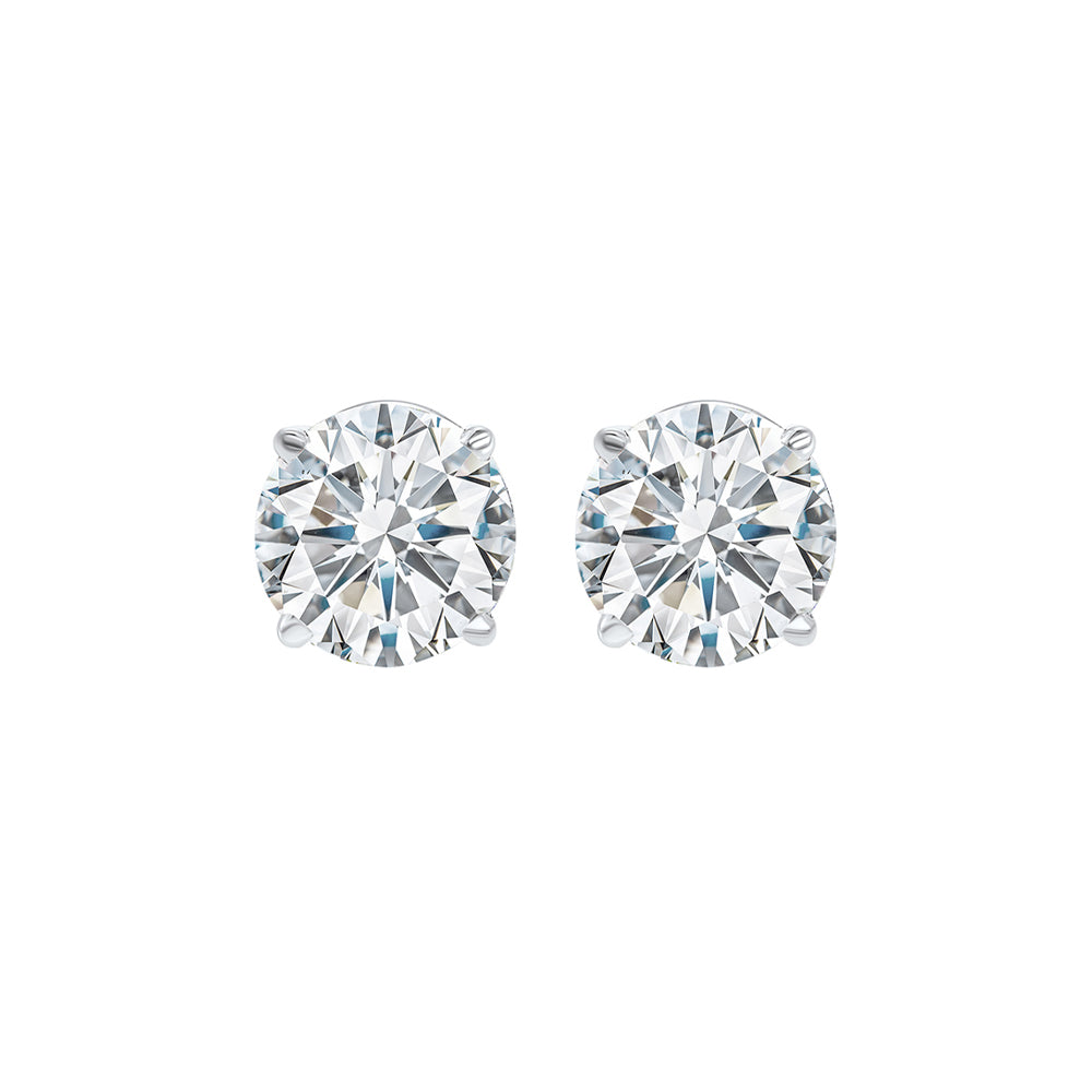 diamond stud earrings in 14k white gold (3/4 ct. tw.) i1 - g/h