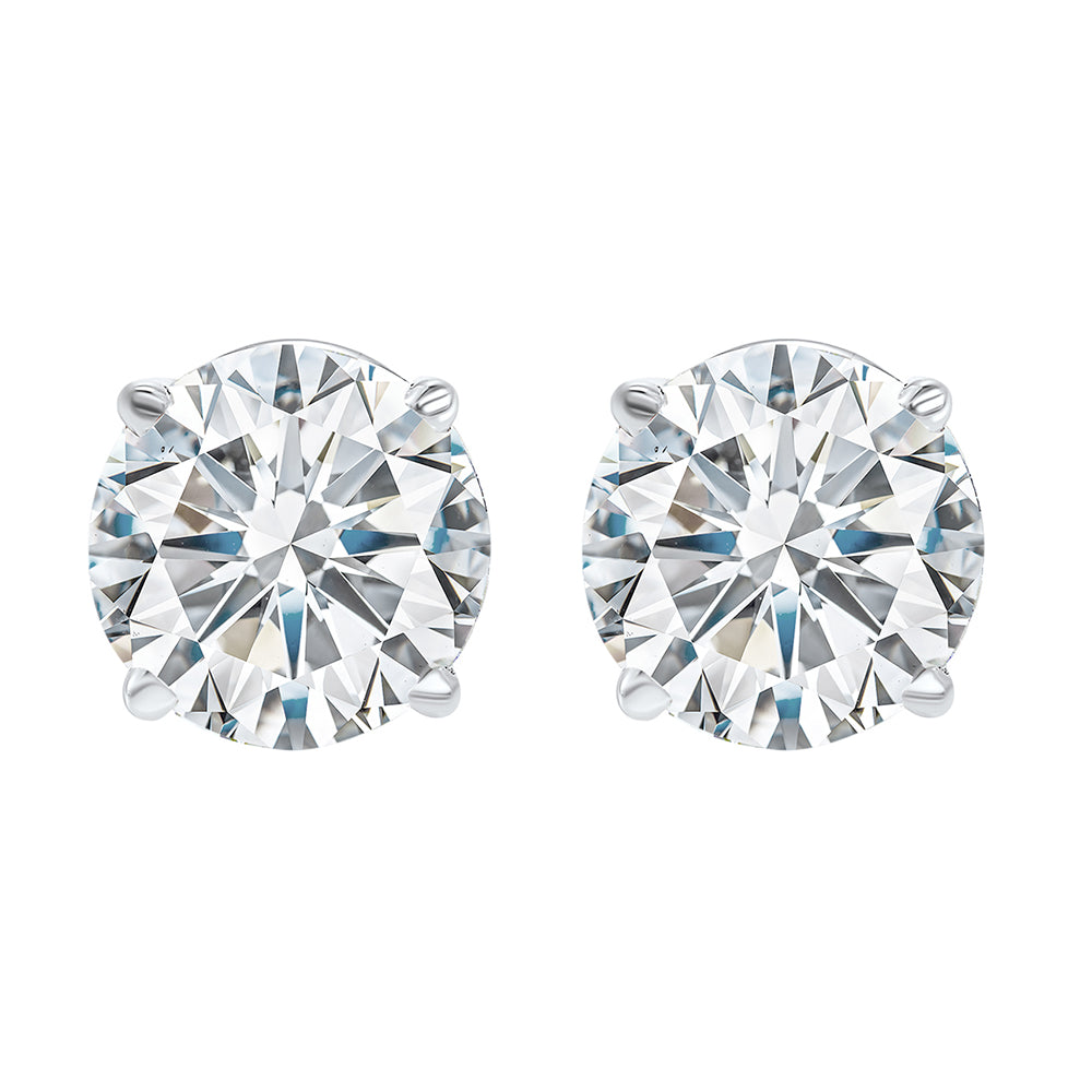 diamond stud earrings in 14k white gold (2 ct. tw.) i1/i2 - g/h