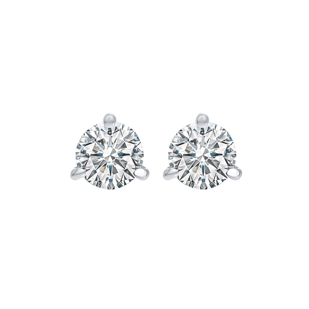 martini diamond stud earrings in 14k white gold (3/4 ct. tw.) i1 - g/h