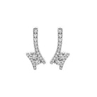 twogether diamond drop earrings in 14k white gold (1/2 ct. tw.)